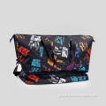 graphic print travel bag